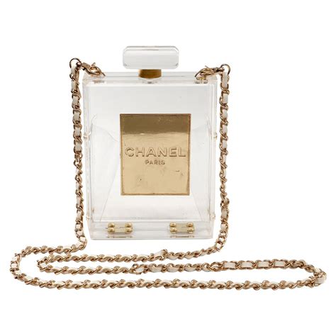 chanel plexiglass perfume bottle bag|CHANEL NO 5 PERFUME BOTTLE CLUTCH .